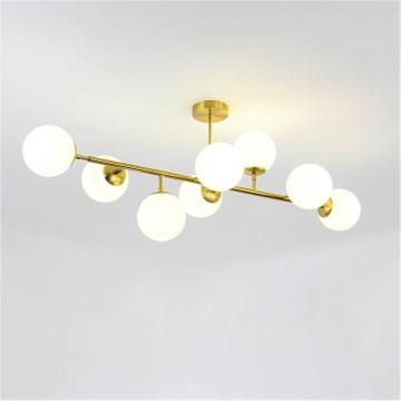 Lustra ar stieni DORADO 8xE14/40W/230V zelta