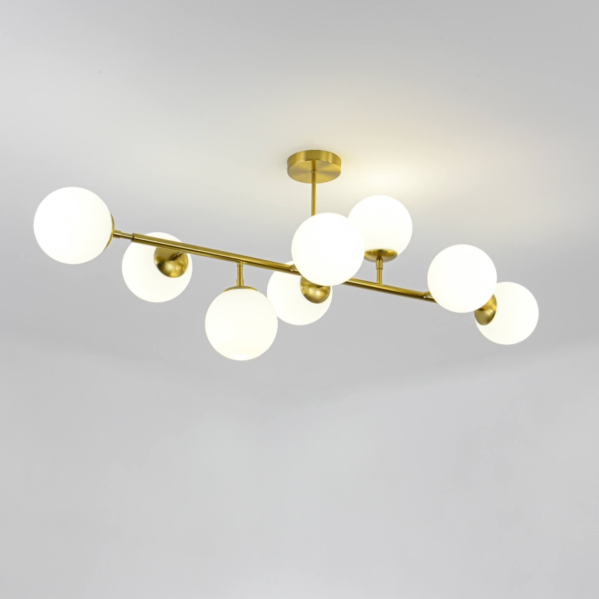 Lustra ar stieni DORADO 8xE14/40W/230V zelta