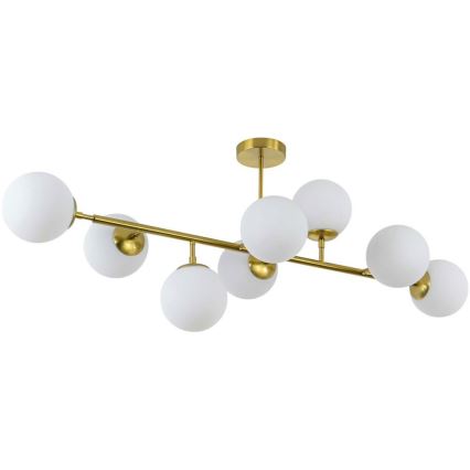Lustra ar stieni DORADO 8xE14/40W/230V zelta