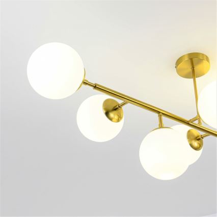 Lustra ar stieni DORADO 8xE14/40W/230V zelta