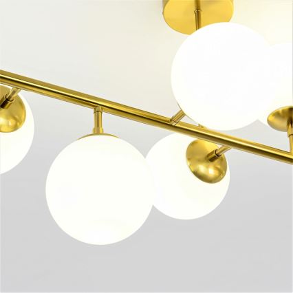Lustra ar stieni DORADO 8xE14/40W/230V zelta