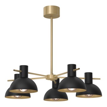 Lustra ar stieni ESTATE MINI 5xE27/15W/230V melna