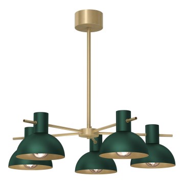 Lustra ar stieni ESTATE MINI 5xE27/15W/230V zaļa