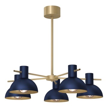 Lustra ar stieni ESTATE MINI 5xE27/15W/230V zila