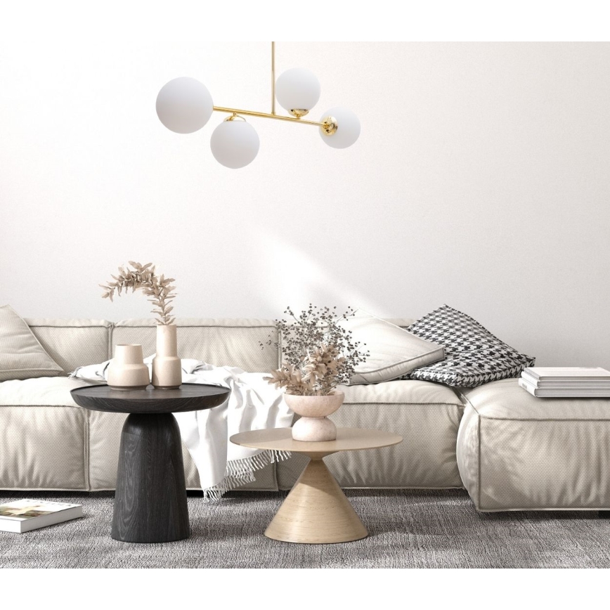 Lustra ar stieni FIRA 4xE27/60W/230V zelta