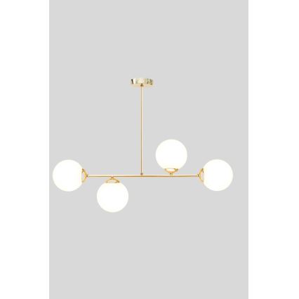 Lustra ar stieni FIRA 4xE27/60W/230V zelta