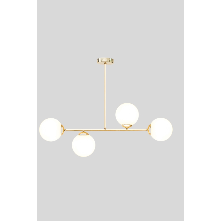 Lustra ar stieni FIRA 4xE27/60W/230V zelta