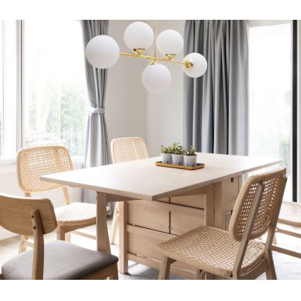 Lustra ar stieni FIRA 5xE27/60W/230V zelta
