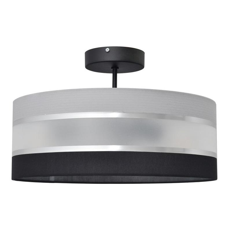 Lustra ar stieni HELEN 3xE27/15W/230V melna/pelēka/spīdīga hroma