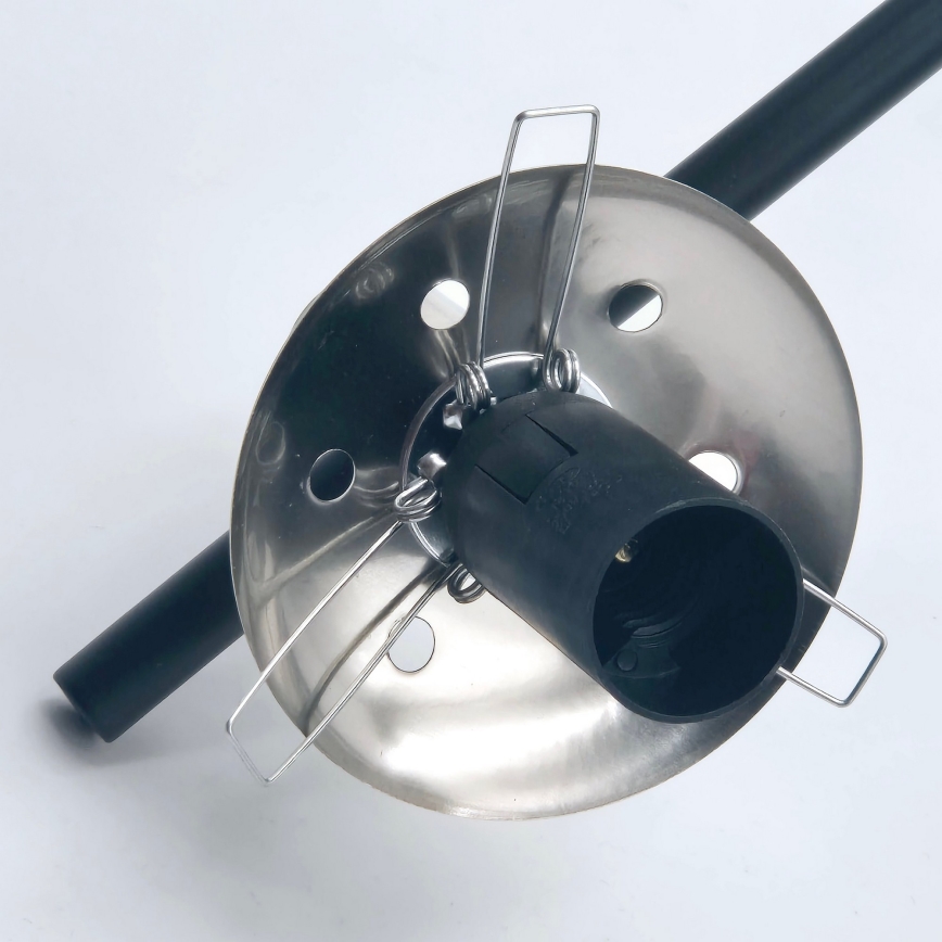 Lustra ar stieni LILOU 6xE14/5W/230V matēts hroms/dūmakains