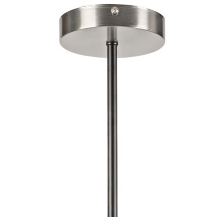 Lustra ar stieni LILOU 6xE14/5W/230V matēts hroms/dūmakains