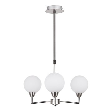 Lustra ar stieni LOGOS 3xG9/25W/230V matēta hroma