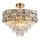 Lustra ar stieni LUXURIA 9xE14/40W/230V zelta