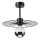 Lustra ar stieni MONTANA 1xE27/15W/230V d. 30 cm melna
