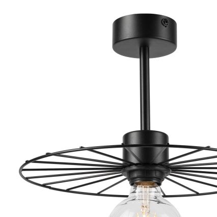 Lustra ar stieni MONTANA 1xE27/15W/230V d. 30 cm melna