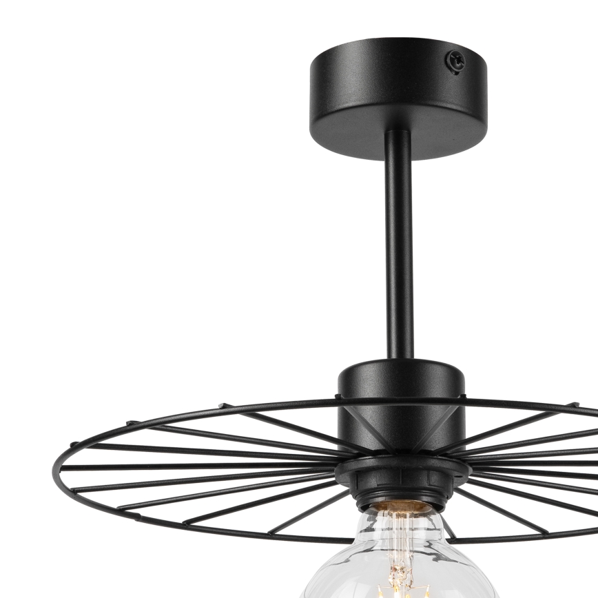Lustra ar stieni MONTANA 1xE27/15W/230V d. 30 cm melna