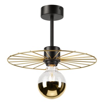 Lustra ar stieni MONTANA 1xE27/15W/230V d. 30 cm zelta/melna