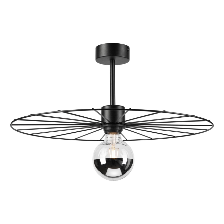 Lustra ar stieni MONTANA 1xE27/15W/230V d. 45 cm melna
