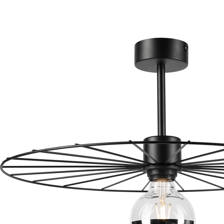 Lustra ar stieni MONTANA 1xE27/15W/230V d. 45 cm melna