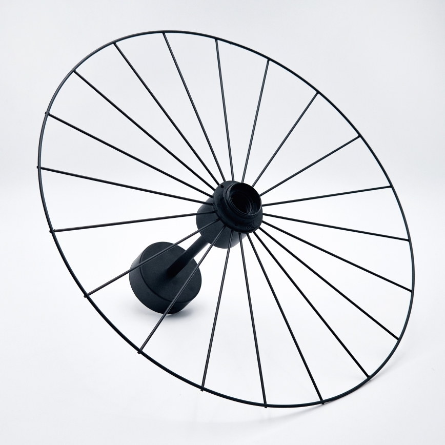 Lustra ar stieni MONTANA 1xE27/15W/230V d. 45 cm melna