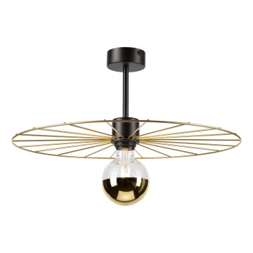 Lustra ar stieni MONTANA 1xE27/15W/230V d. 45 cm zelta/melna