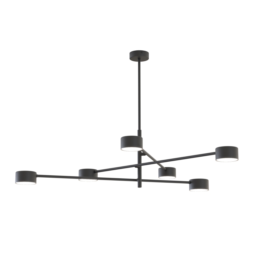 Lustra ar stieni NATSU 6xGX53/12W/230V melna