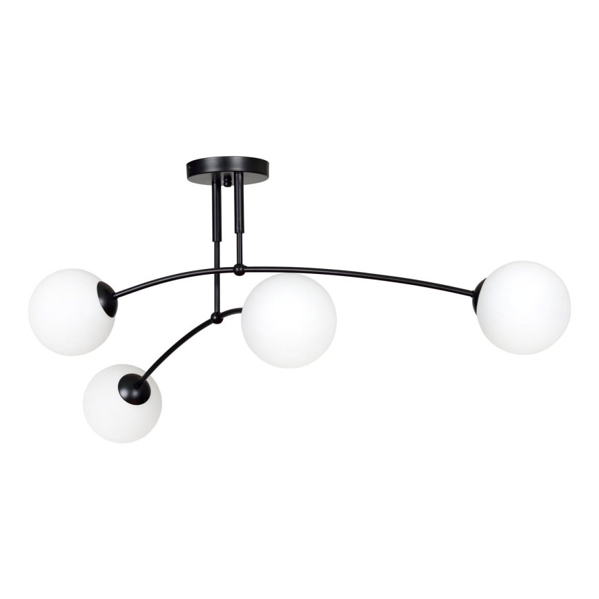 Lustra ar stieni PREGOS 4xE14/10W/230V melna
