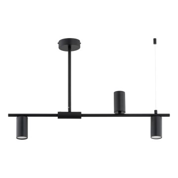 Lustra ar stieni URANOS 3xGU10/10W/230V melna