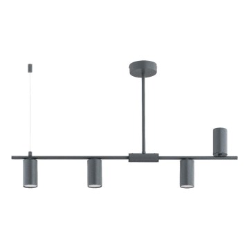 Lustra ar stieni URANOS 4xGU10/10W/230V pelēka