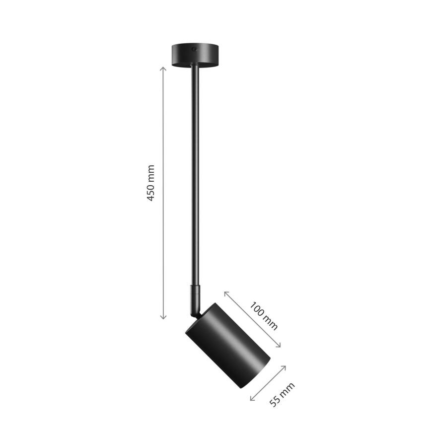Lustra ar stieni VARIOSA 1xGU10/10W/230V melna