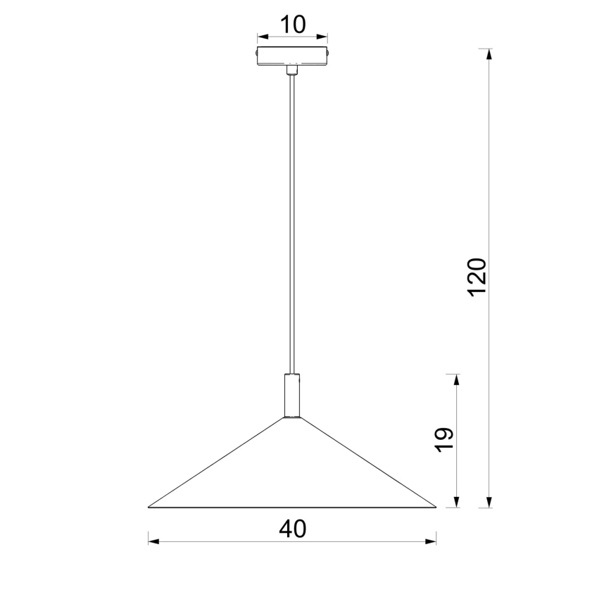 Lustra ar trosi ANEGA 1xGX53/15W/230V, Ø 40 cm, burgundija