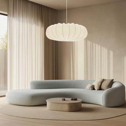 Lustra ar vadu CAFEE 1xE27/40W/230V Ø 66 cm balta
