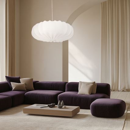 Lustra ar vadu CAFEE 1xE27/40W/230V Ø 66 cm balta