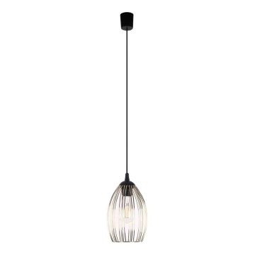 Lustra ar vadu LIZA 1xE27/15W/230V melna/zelta