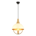 Lustra ar vadu MONZA 1xE27/40W/230V Ø 30 cm krēmkrāsa/zelta