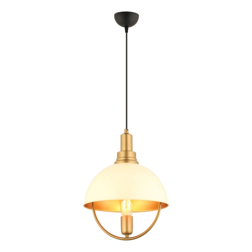 Lustra ar vadu MONZA 1xE27/40W/230V Ø 30 cm krēmkrāsa/zelta