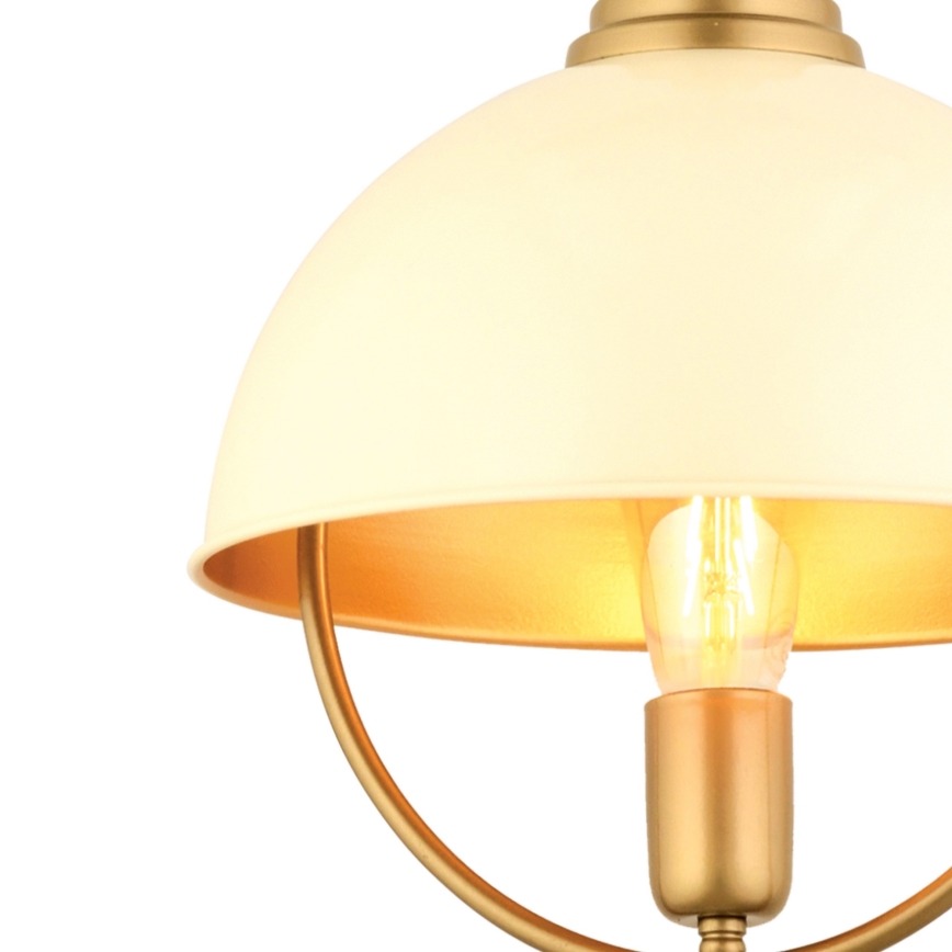 Lustra ar vadu MONZA 1xE27/40W/230V Ø 30 cm krēmkrāsa/zelta