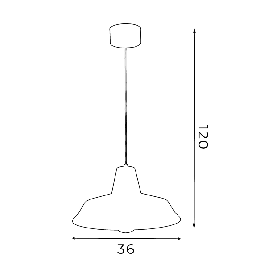 Lustra CLASS 1xE27/60W/230V melna