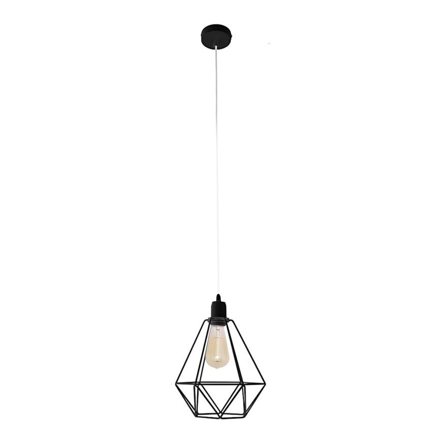 Lustra KARO 1xE27/15W/230V melns