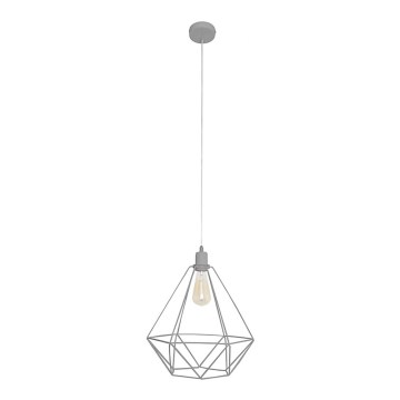 Lustra KARO LARGE 1xE27/15W/230V pelēka