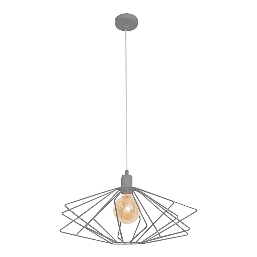 Lustra SATURN 1xE27/15W/230V pelēka