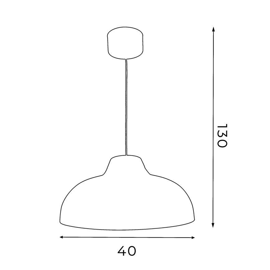 Lustra uz aukals BURGOS 1xE27/60W/230V balts