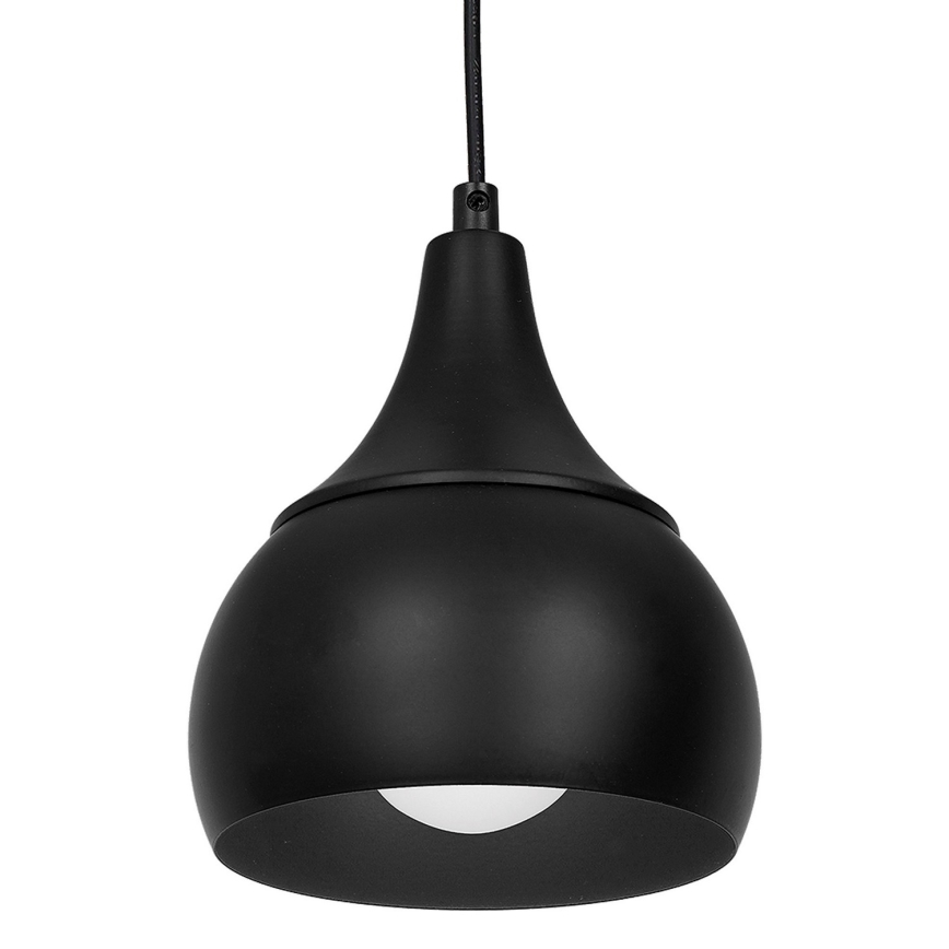 Lustra uz auklas AKTAN 1xE27/60W/230V melna