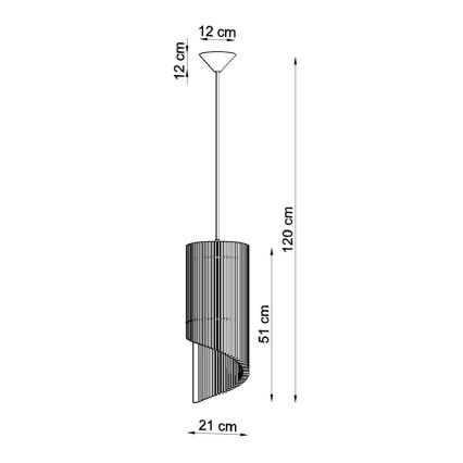 Lustra uz auklas ALEXIA 1xE27/60W/230V