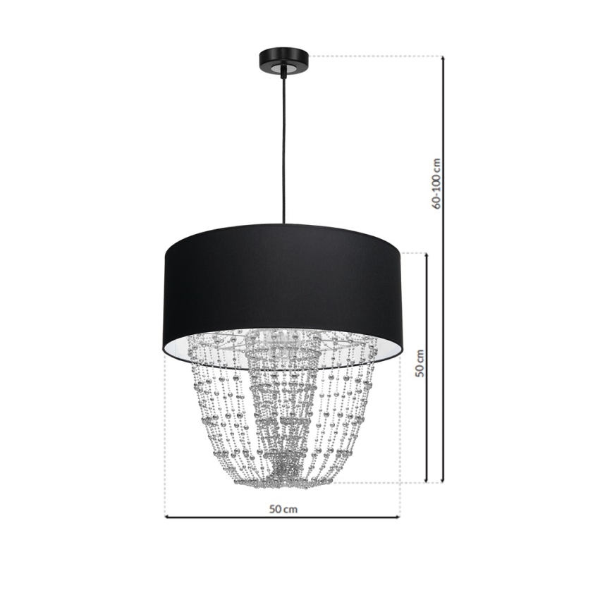 Lustra uz auklas ALMERIA 1xE27/60W/230V