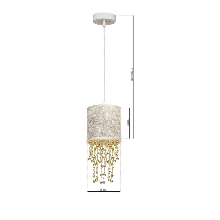 Lustra uz auklas ALMERIA 1xE27/60W/230V