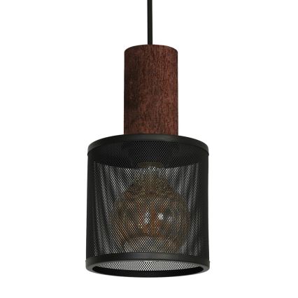 Lustra uz auklas ARES BLACK 1xE27/60W/230V