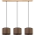 Lustra uz auklas BENITA 3xE27/40W/230V brūna/ozola