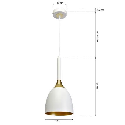 Lustra uz auklas CLARK 1xE27/60W/230V