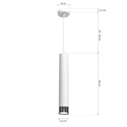 Lustra uz auklas DANI 1xGU10/8W/230V